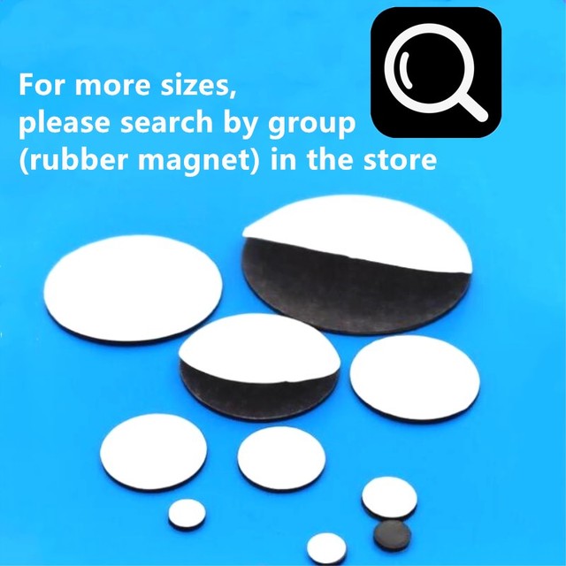 20mm x 2mm 1.5mm Self Adhesive Round Flexible Magnet Dots for DIY Crafts  Home Office Warehouse Hanging Organizing Light Objects - AliExpress